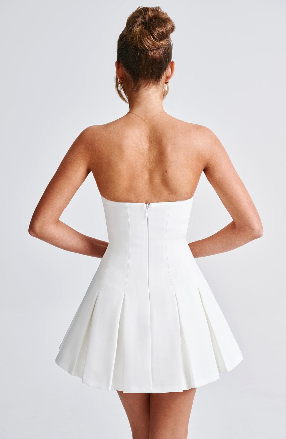 Bryony Mini Dress - Ivory - Napalia