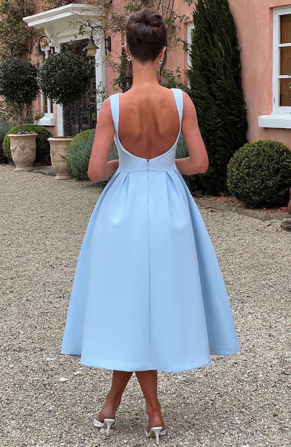 Clarabella Midi Dress - Blue - Napalia