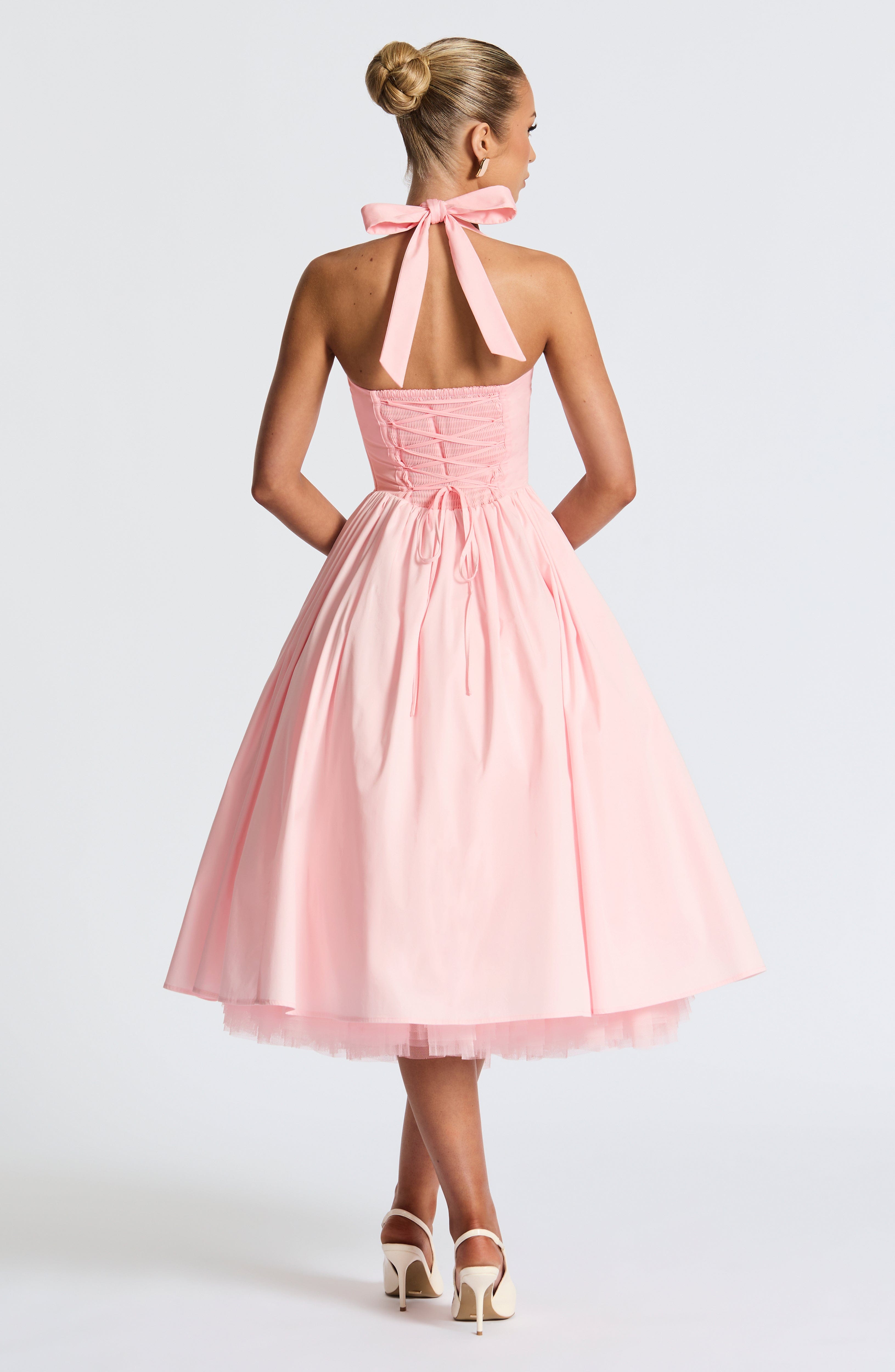 Cressida Midi Dress - Blush - Napalia