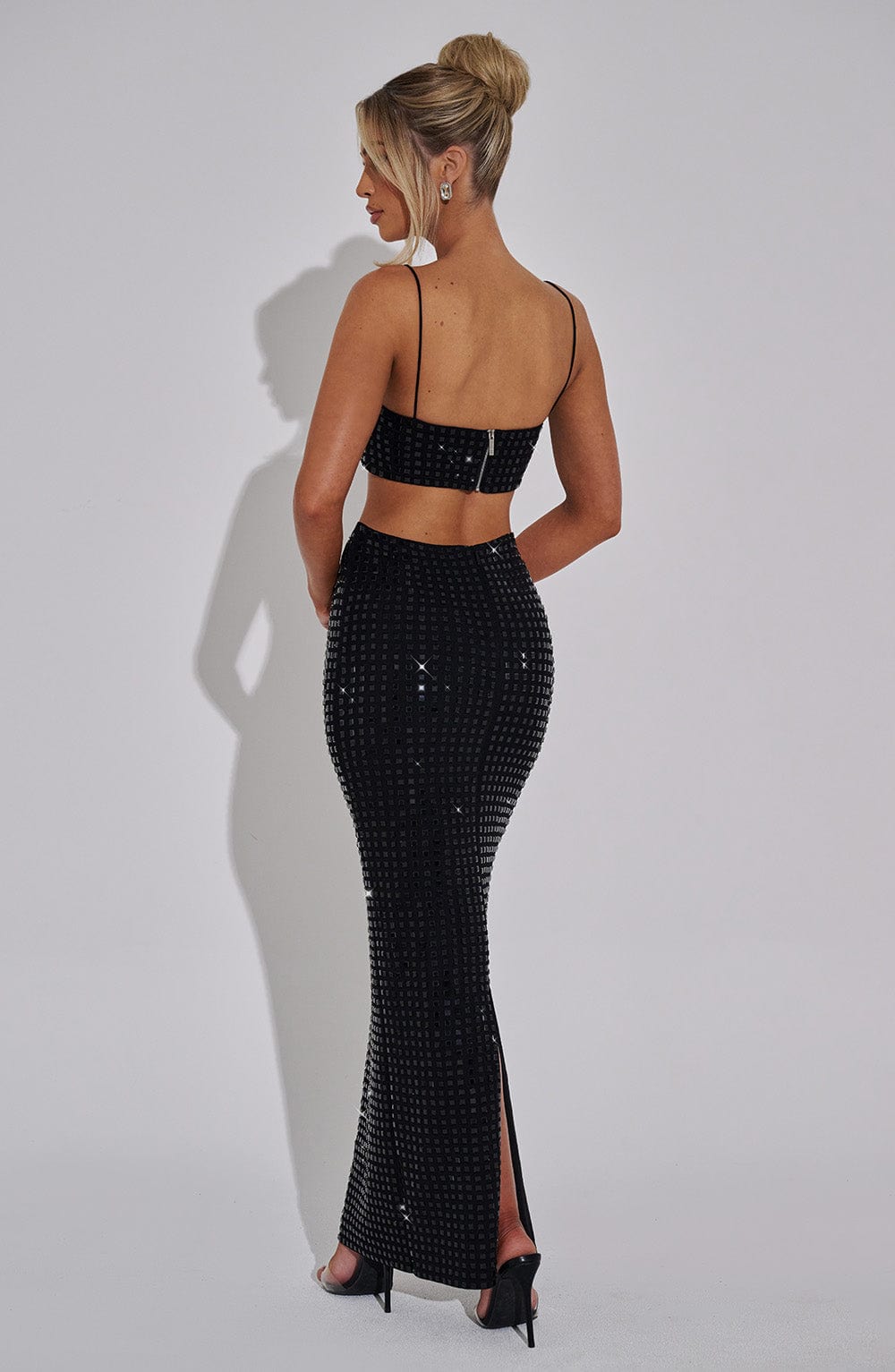 Dimity Maxi Skirt - Black - Napalia