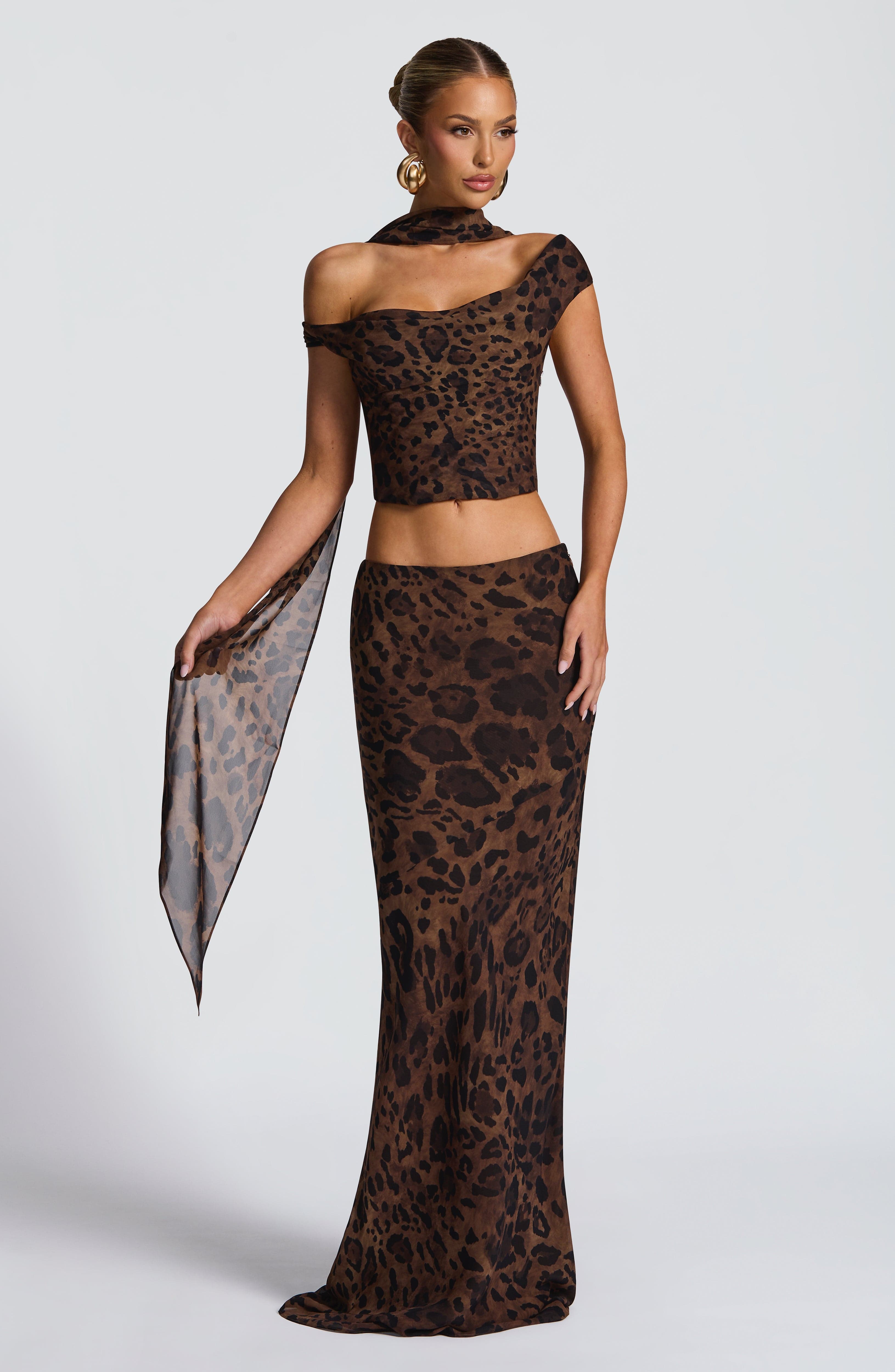 Freda Scarf - Leopard Print - Napalia