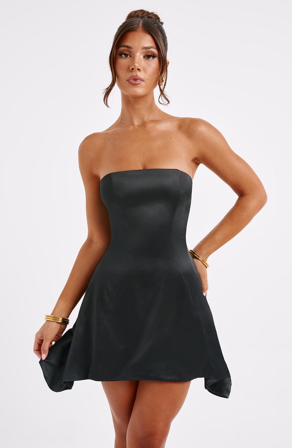 Freja Mini Dress - Black - Napalia