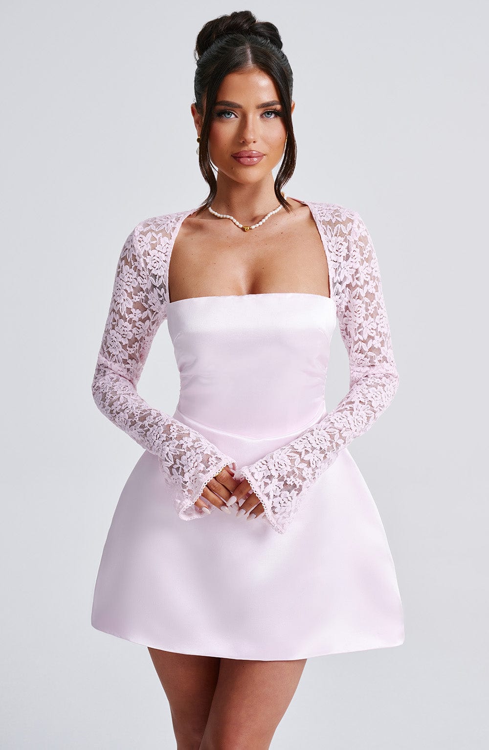 Sadie Mini Dress - Blush - Napalia