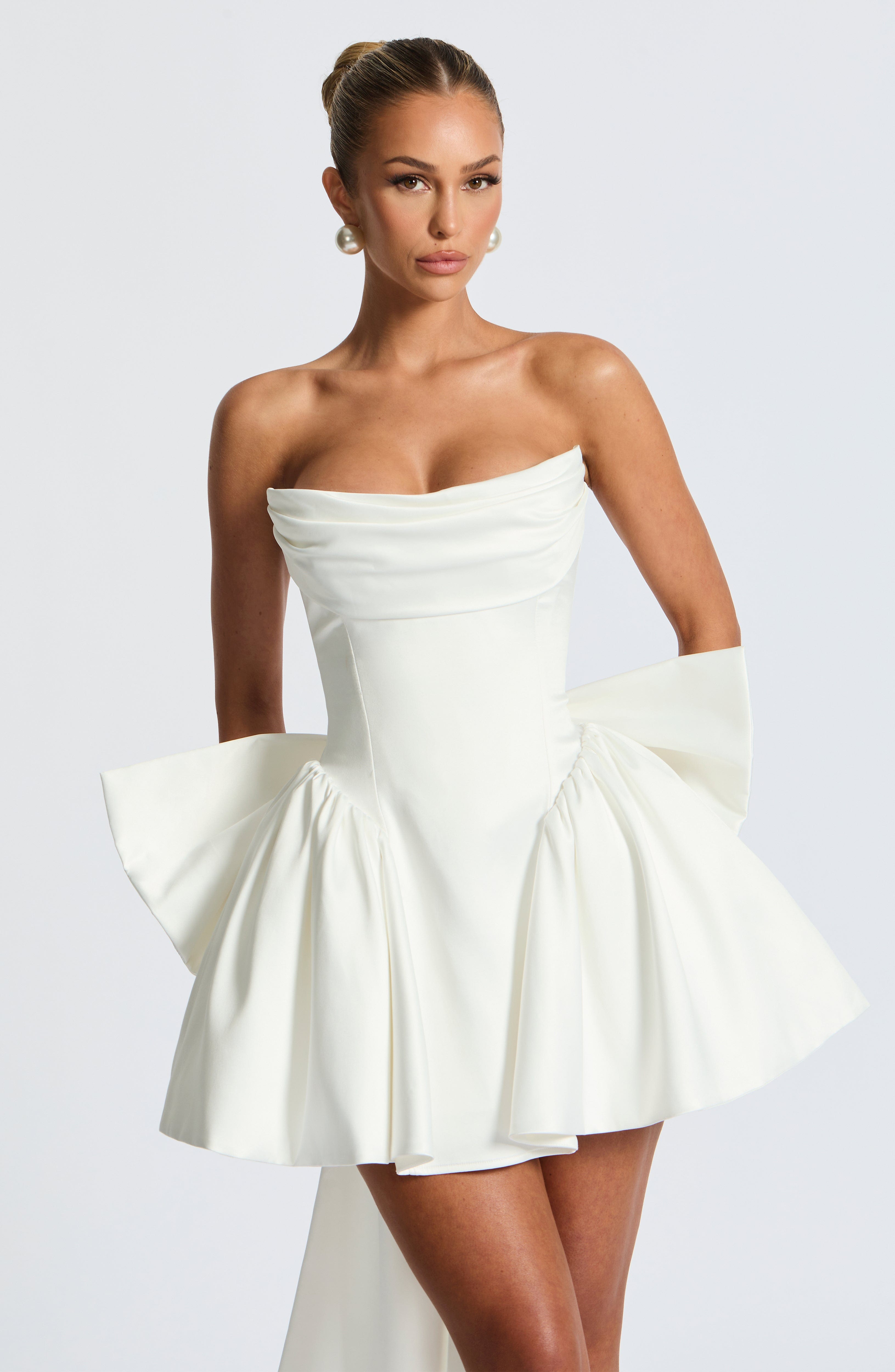 Trinity Mini Dress - Ivory - Napalia