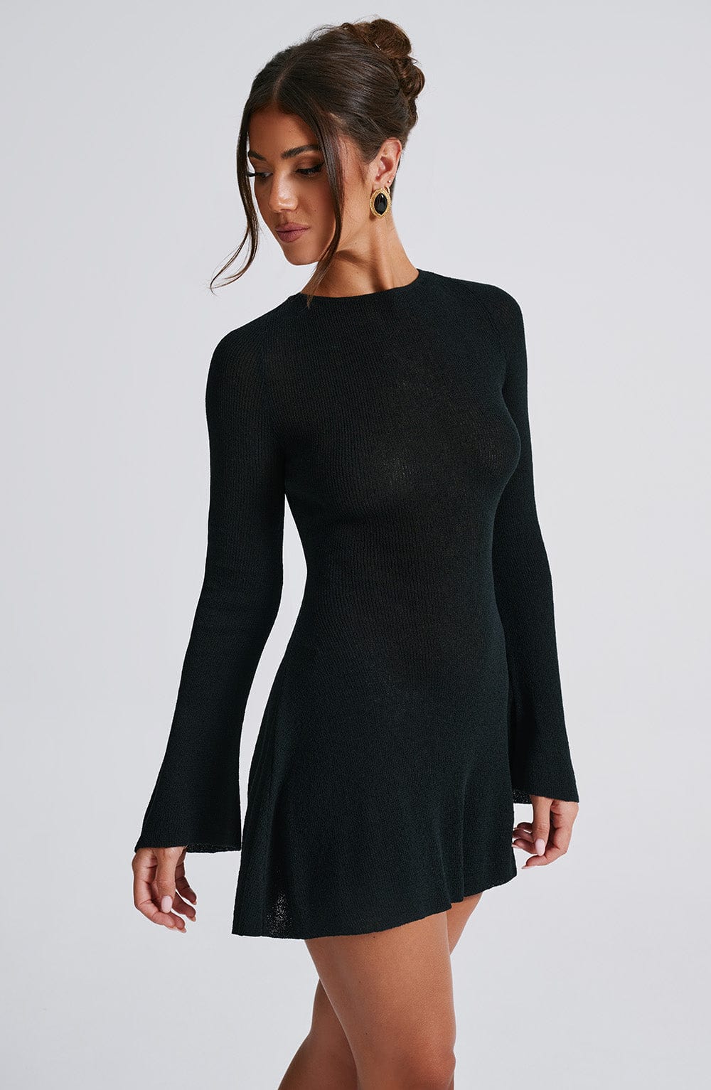 Adalee Mini Dress - Black - Napalia