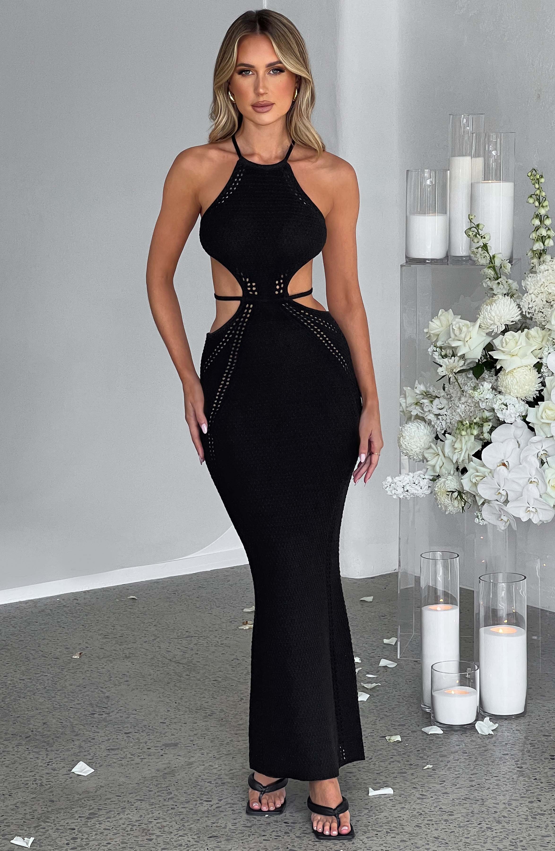 Delia Maxi Dress - Black - Napalia