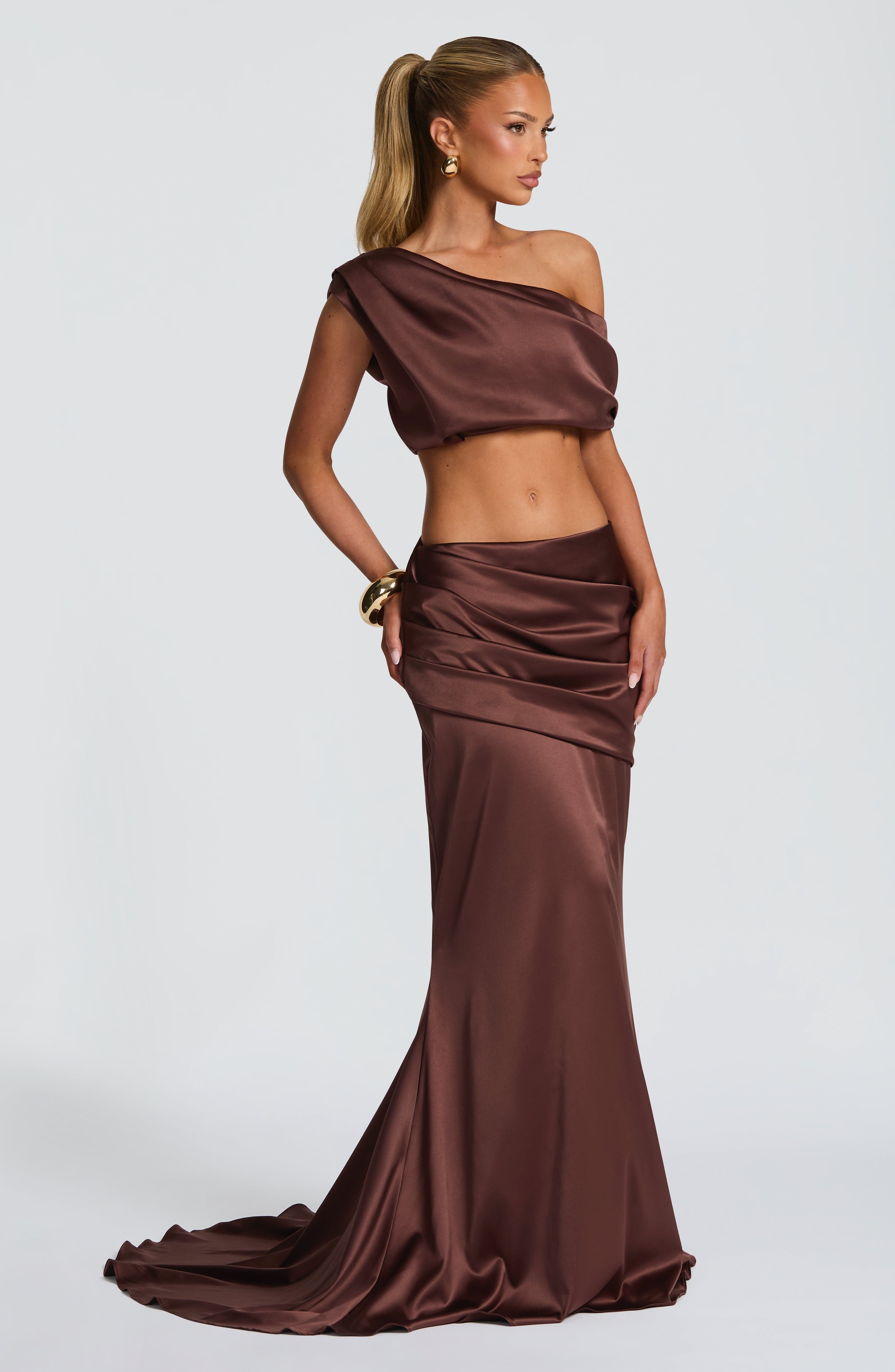 Edwina Top - Plum Brown - Napalia
