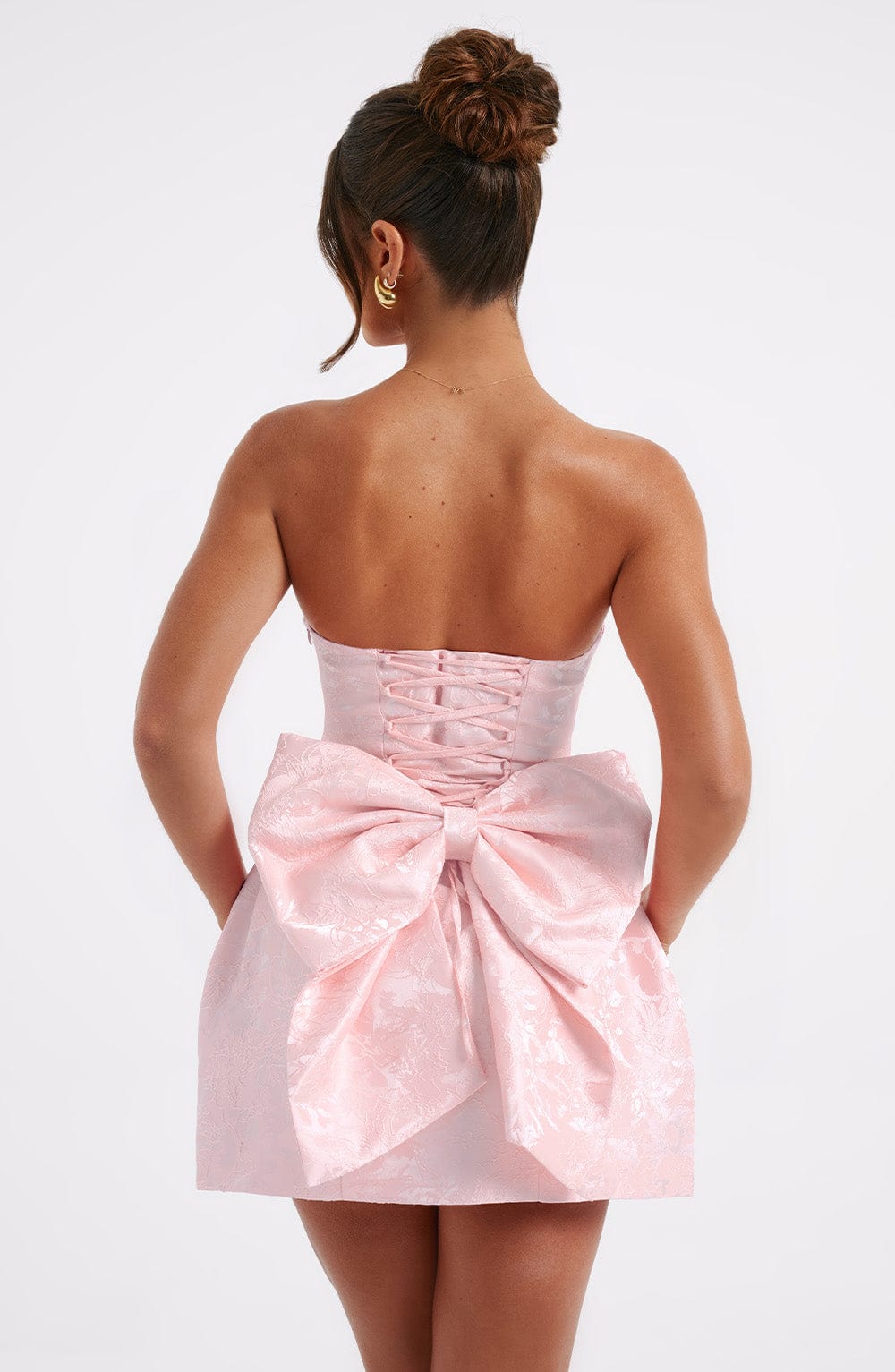 Elenora Mini Dress - Blush - Napalia