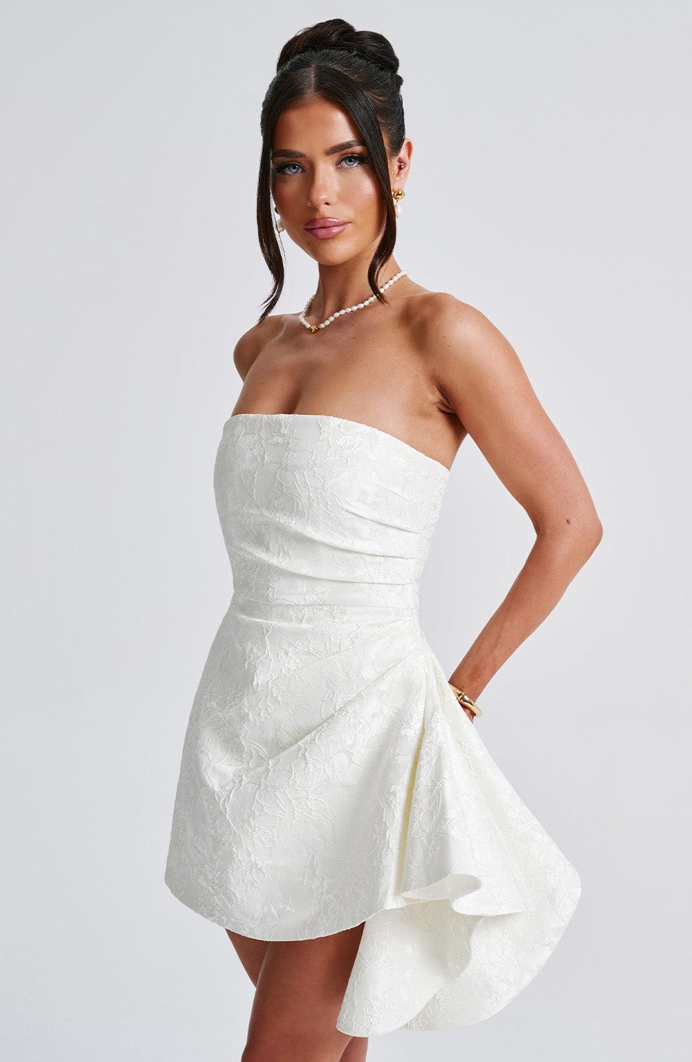 Elodie Playsuit - Ivory - Napalia