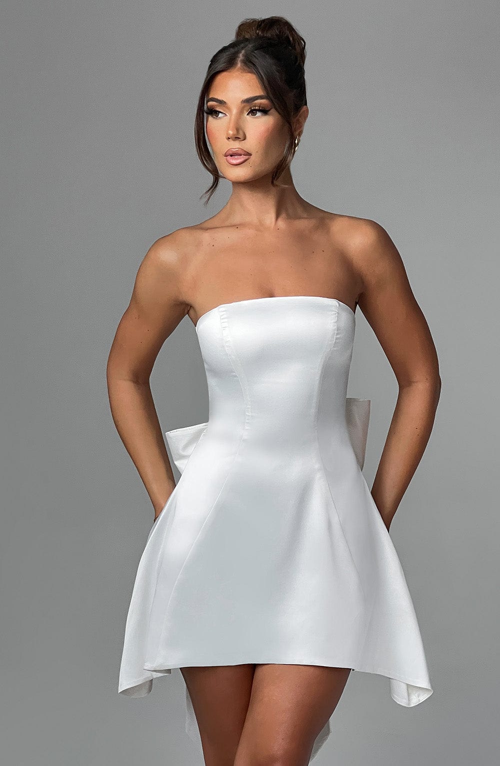 Freja Mini Dress - Ivory - Napalia