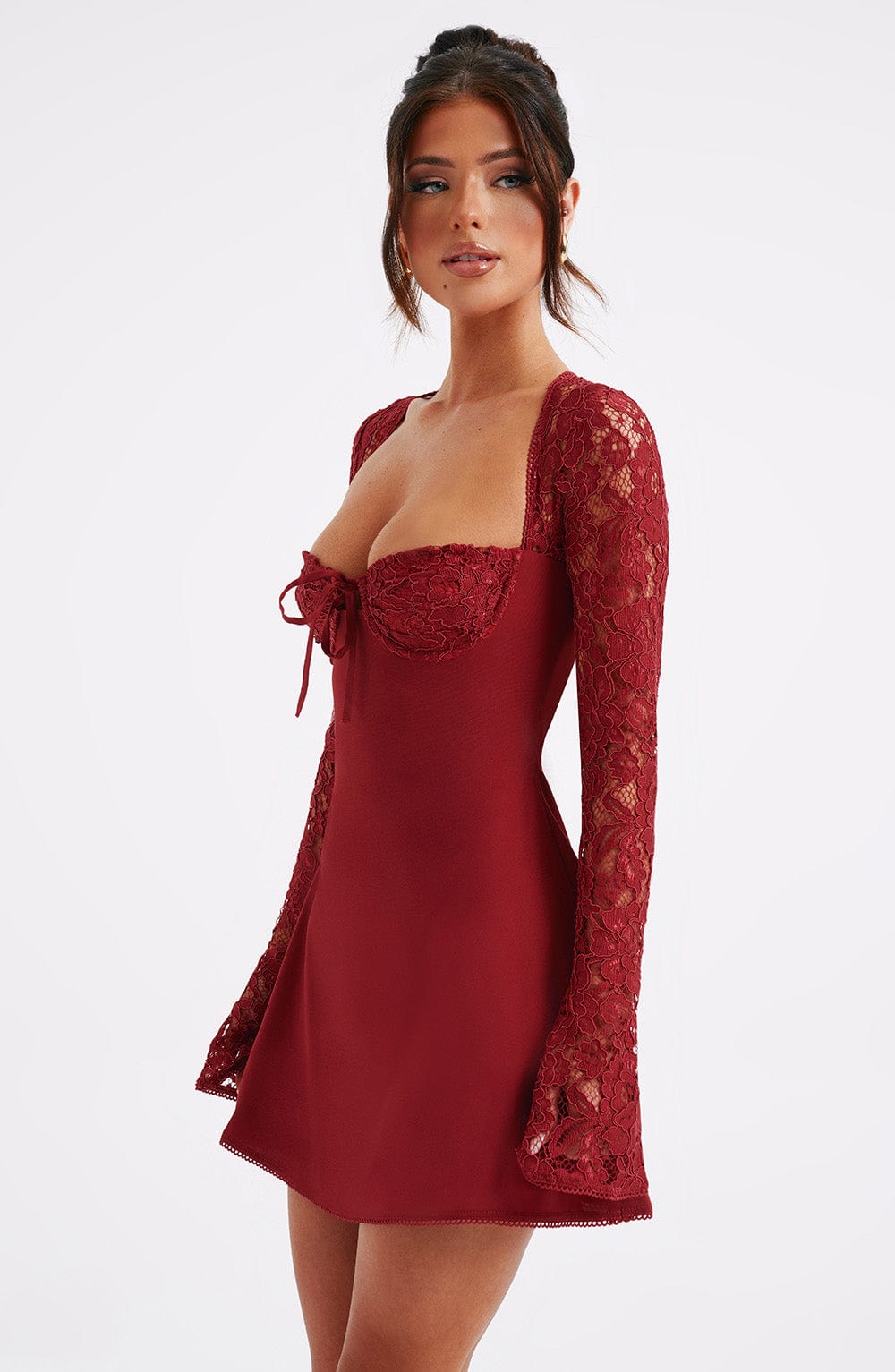 Jacinta Mini Dress - Red - Napalia