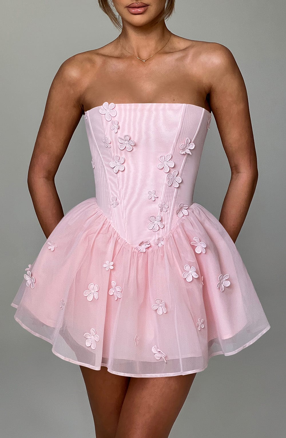 Justina Playsuit - Blush - Napalia