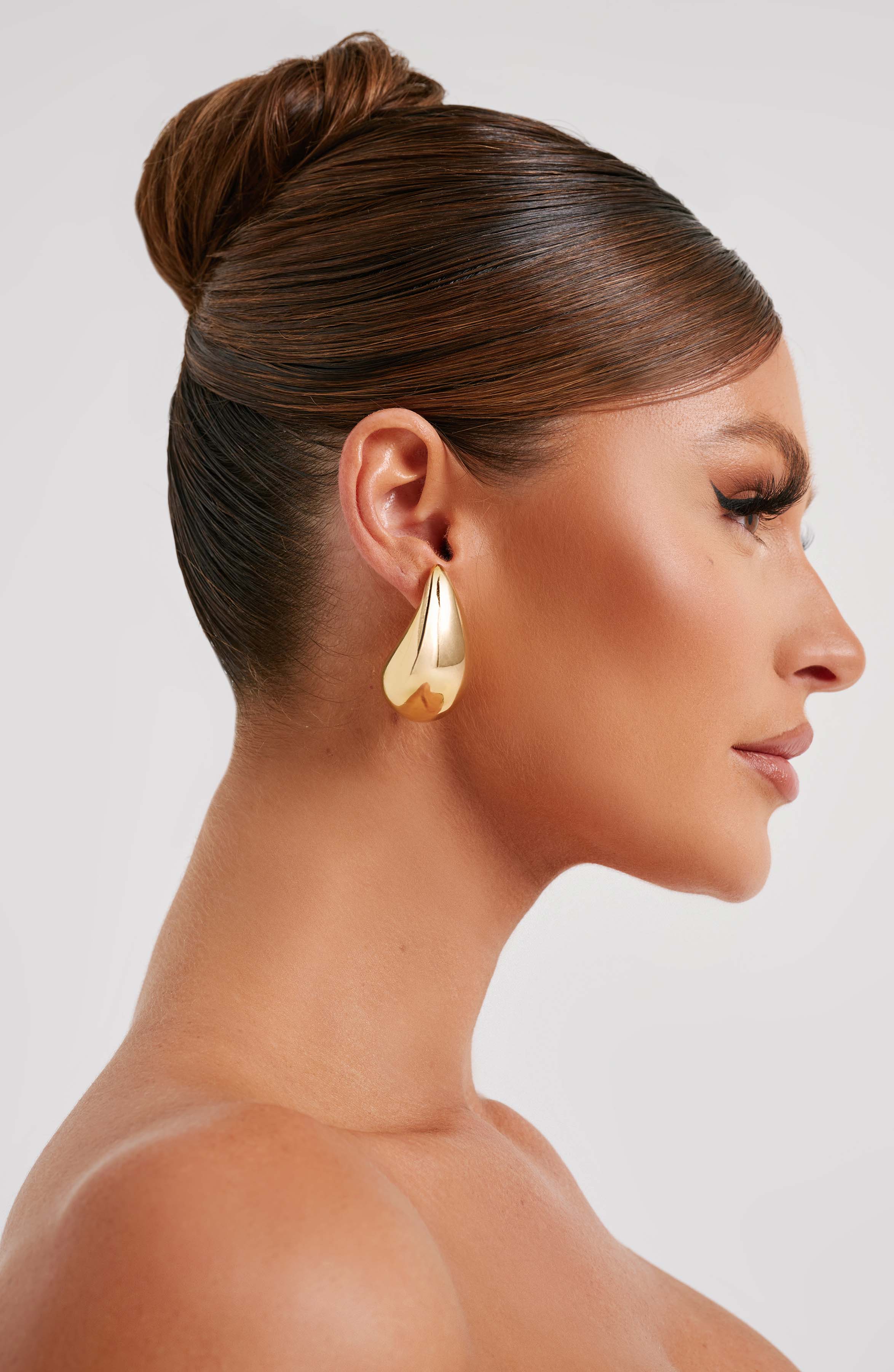 Large Fayth Earrings - Gold - Napalia