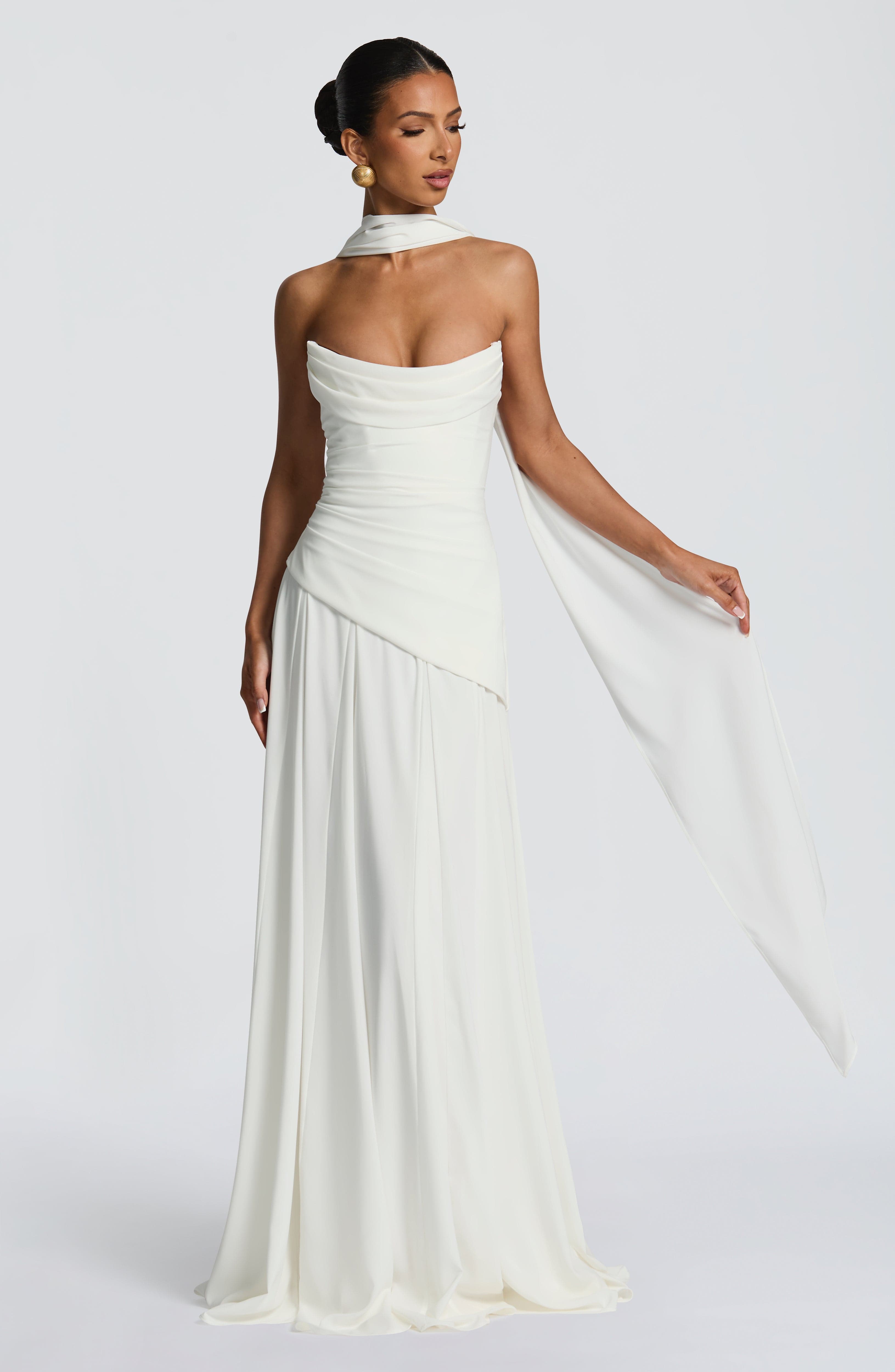 Mila Scarf - Ivory - Napalia