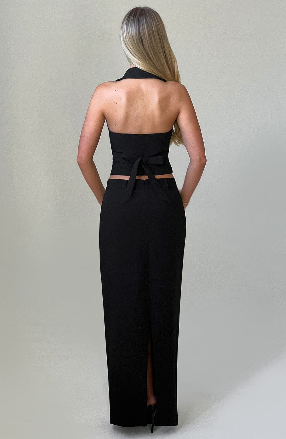 Piper Maxi Skirt - Black - Napalia